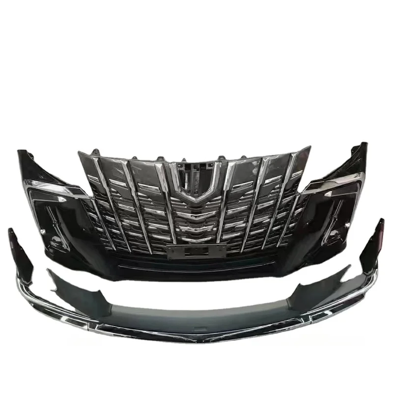 Alphard 2015-2018 to 2019-2021 Facelift Body Kit Front Rear Bumper Side Skirts Auto Exterior Upgrade Modification Accessories