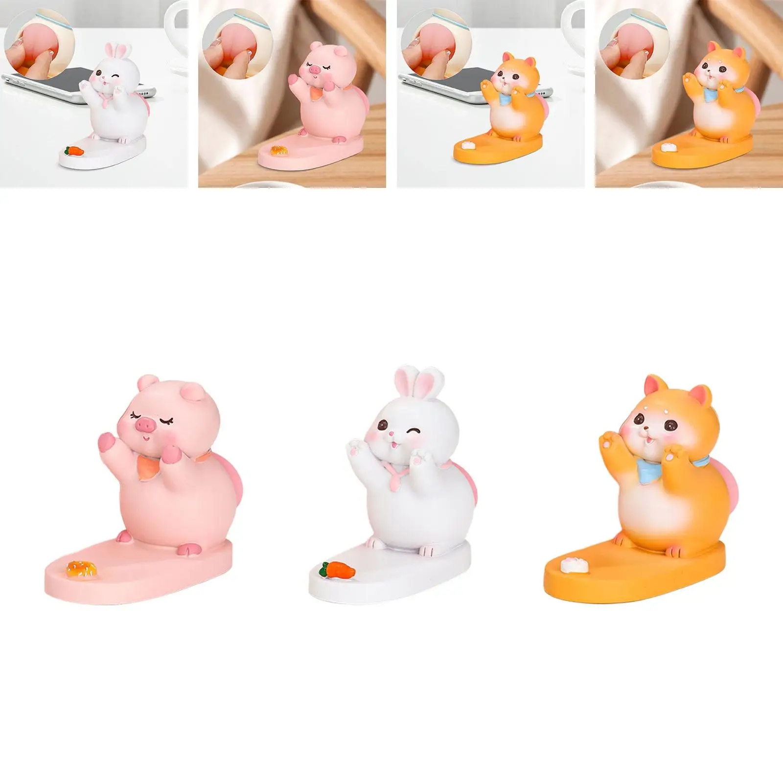Animal Phone Holder for Desk - Fun Decorative Stand for Smartphones