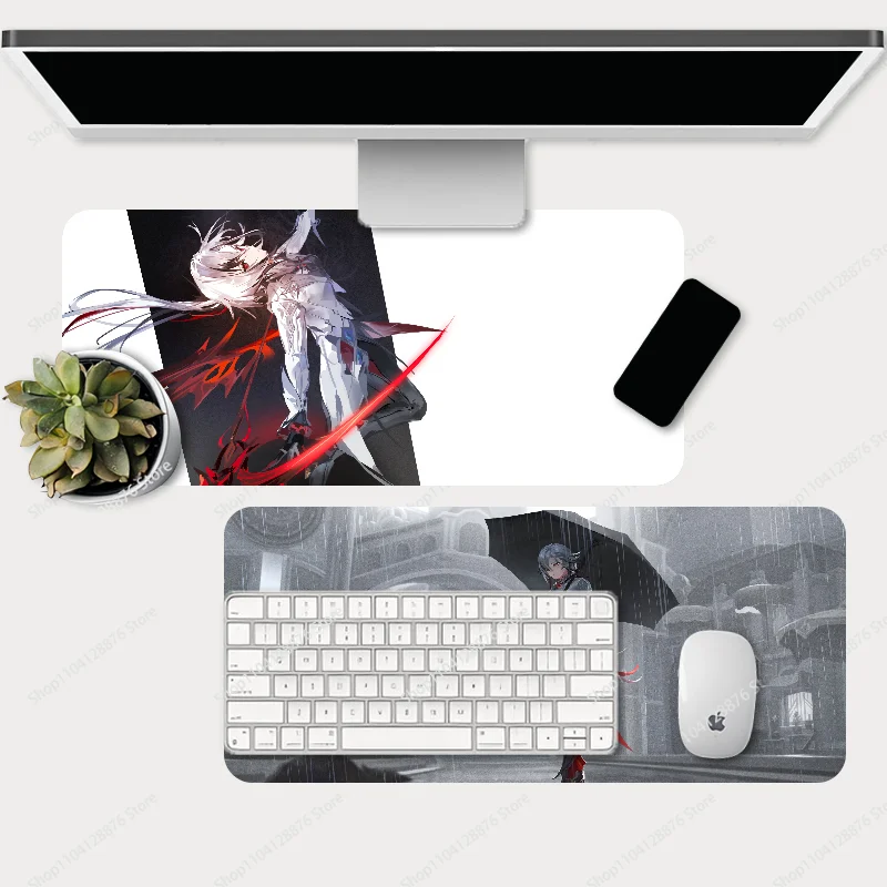 Alfombrilla de ratón Genshin Arlecchino, alfombrilla de ratón para juegos, accesorios para Pc, alfombrilla para teclado, Protector de escritorio, almohadillas para ratón