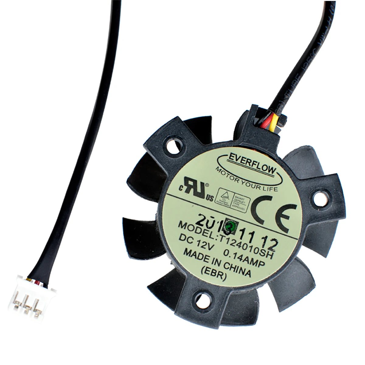 T124010SH 12V 0.14A diameter 37mm hole spacing 26mm router industrial control integrated computer cooling fan