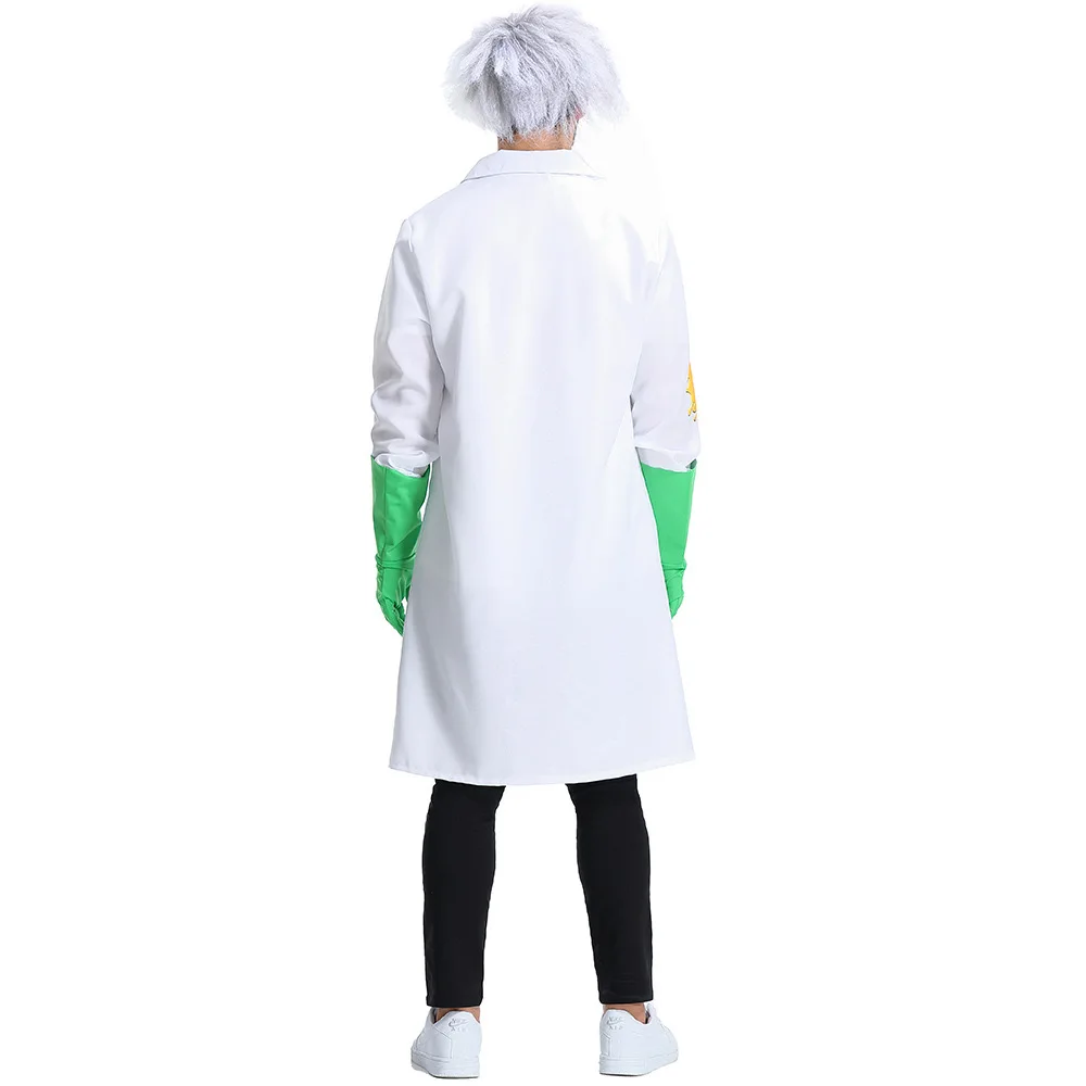 Costume de Cosplay pour Homme Adulte, Robe de Soirée, Carnaval, Pourim, Halloween, Laboratoire, Chercheur