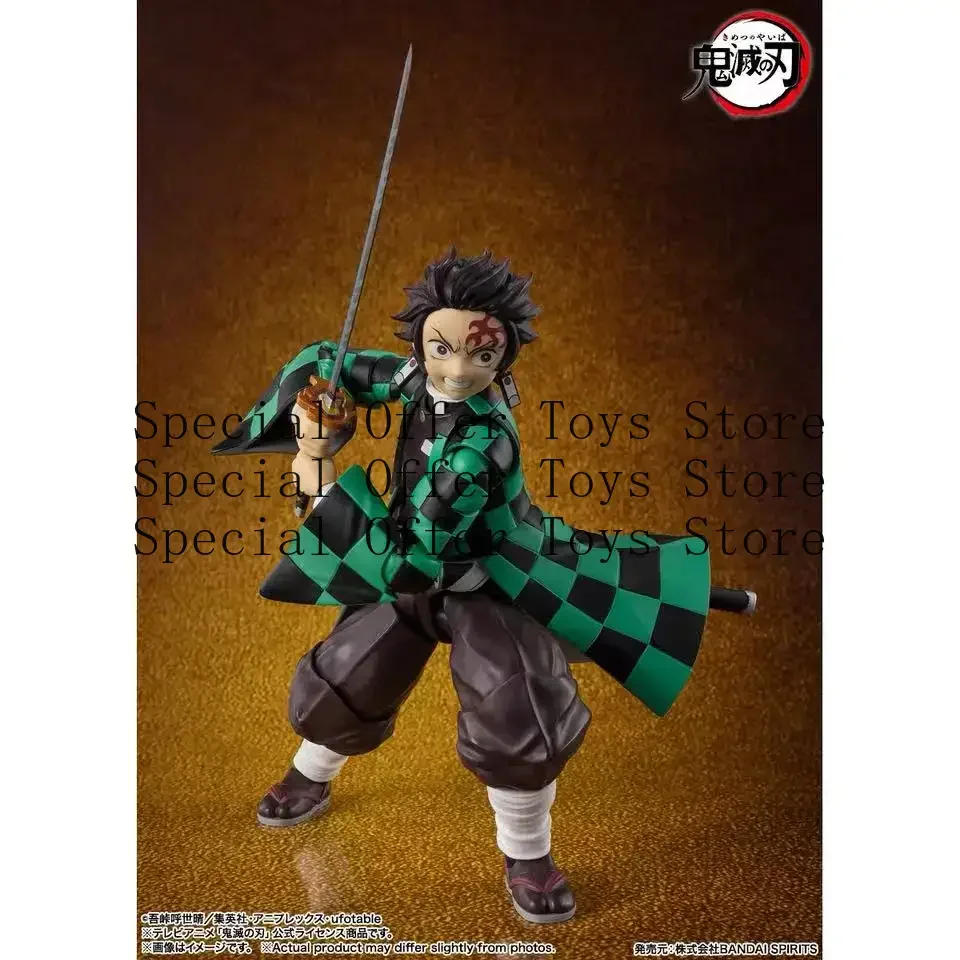 Stock Wholesale Genuine Model Kit SHF Tanjiro Kamado The Final Battle In The Infinity Castle Anime Action Figure Collection Mode