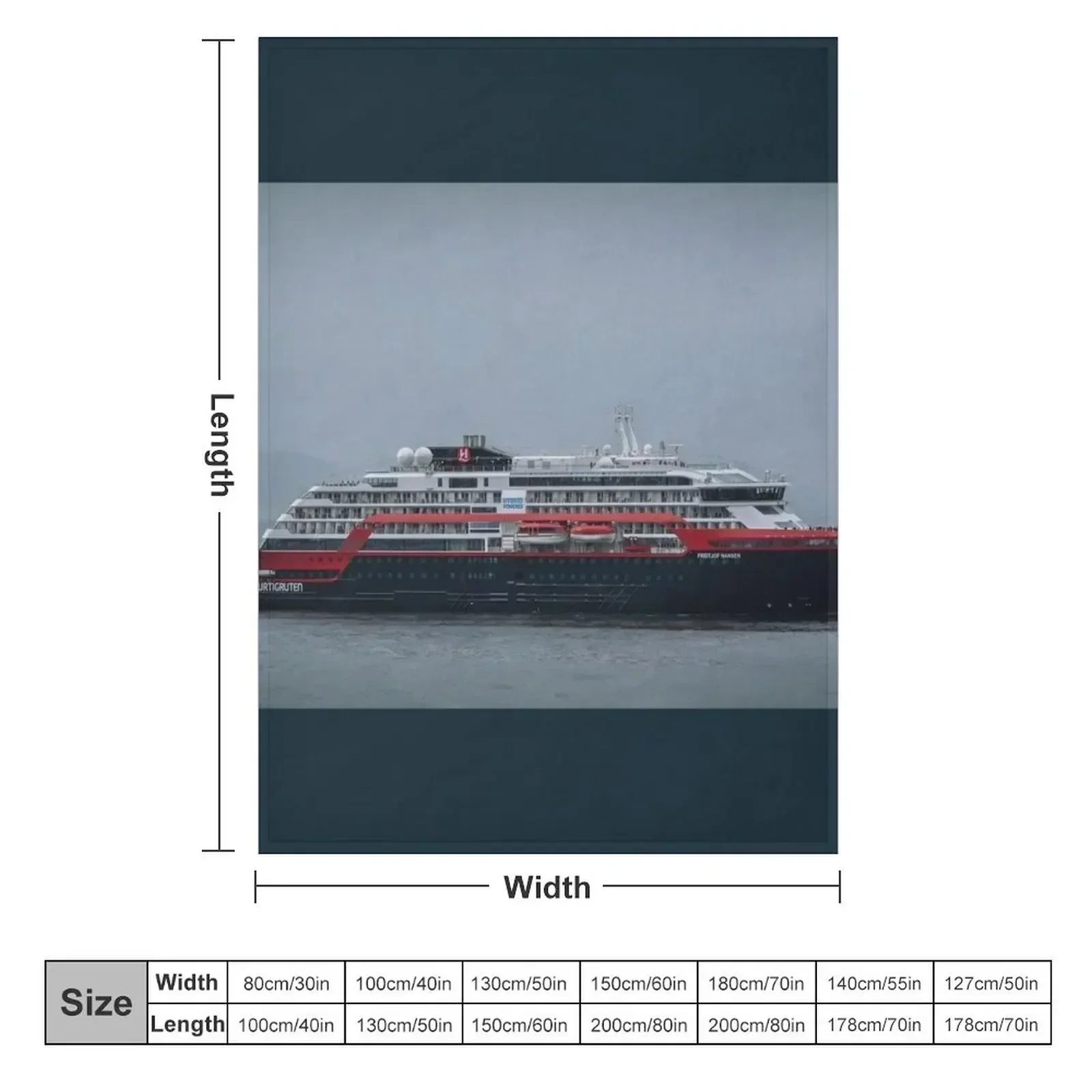 The new generation of cruise ships. Throw Blanket couch cozy soft plush fuzzy picnic outdoor blanket