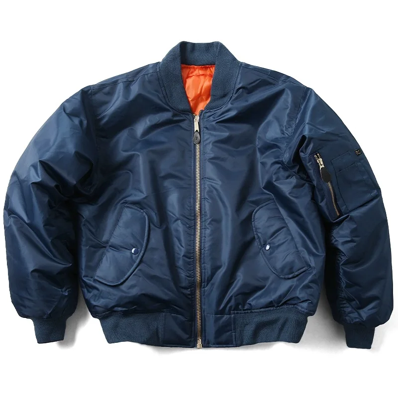 

Мужская зимняя утолщенная хлопковая куртка-бомбер в стиле милитари, винтажная летная куртка-пилот, унисекс, свободная посадка, короткая бейсбольная куртка в стиле ретро