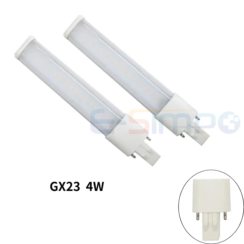 

GX23 2Pin LED Bulbs 4W SMD 2835 Spotlight 360 Degree 110v/220v WW/NW/CW PLS-13W PLS Desk Table Reading Machine Replacement Lamp