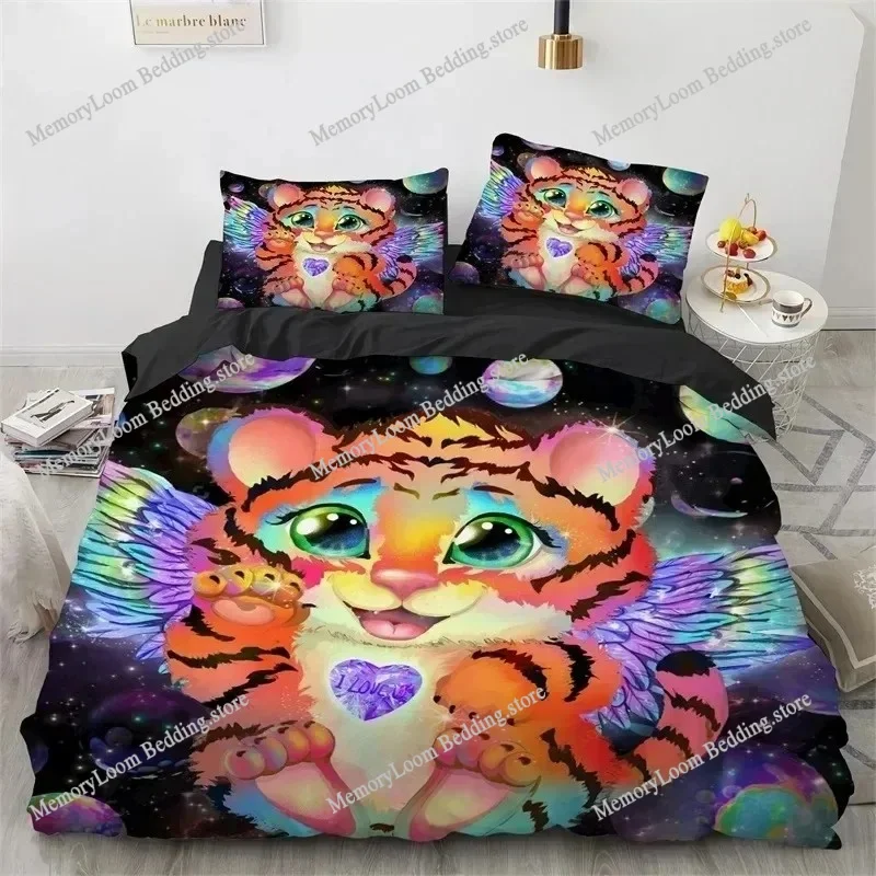 

Wolf Fox Elk Wild Animals Bedding Set Boys Girls Twin Queen Size Duvet Cover Pillowcase Bed Kids Adult Home Textile Quilt Cover
