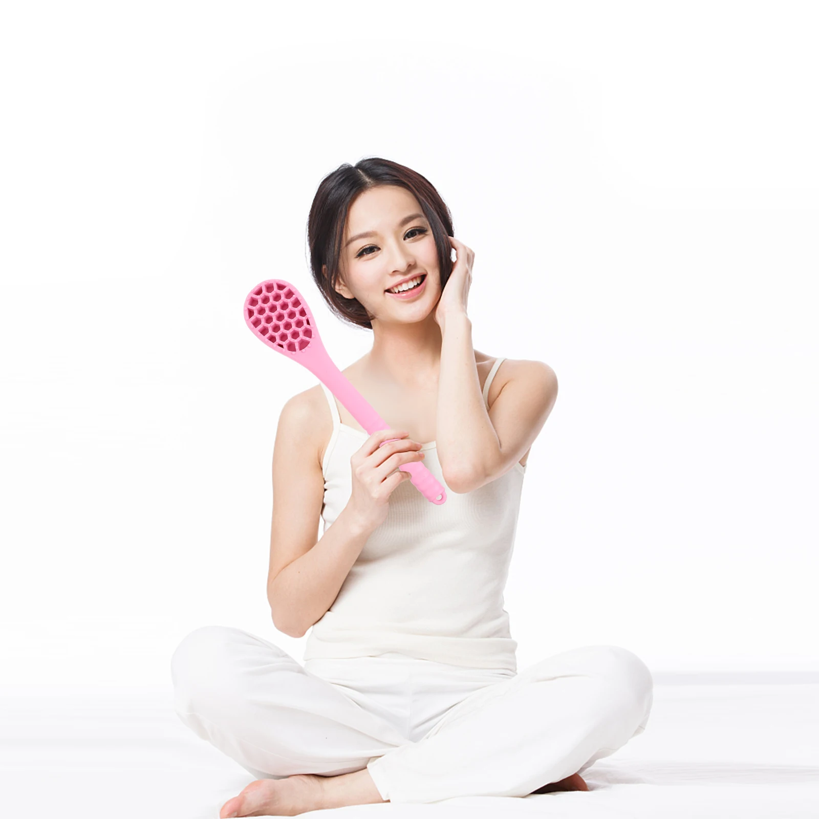 

2Pcs Massage Hammer Slap Board Knocking Hammers Handheld Body Massager Silica Gel Cartoon Head Promote Circulation Improve
