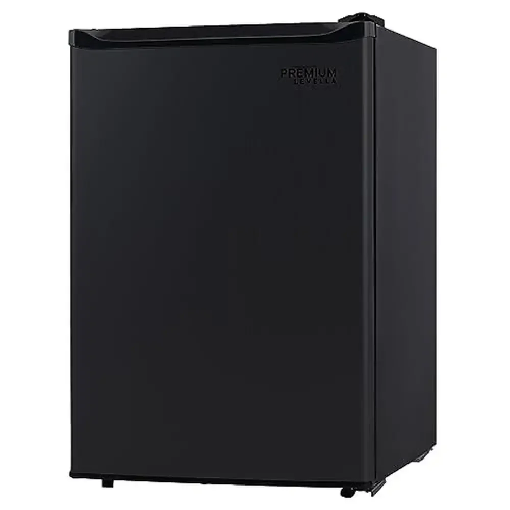 Compact Energy Star Mini Fridge with Can Dispenser and Chiller Compartment Black