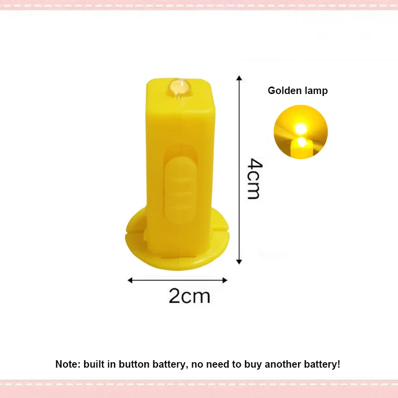 Lantern LED Light Battery Operated Paper Lantern Little Candle Flat Head Colorful Astigmatism Lamp Birthday Party Decorations