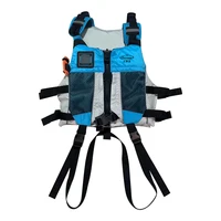 Chaleco de pesca salvavidas 50N, ayuda de flotabilidad aprobada por CE ISO 12402-5, chaqueta de kayak con bolsillo para agua, hombres y mujeres para deportes acuáticos