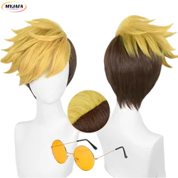 Anime Vash The Stampede Cosplay Wig High Quality Heat Resistant Synthetic Hair Wigs + Wig Cap