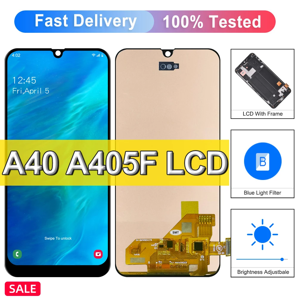 

ЖК-дисплей с сенсорным экраном и дигитайзером в сборе для Samsung Galaxy A40 SM-A405FN/DS A405F