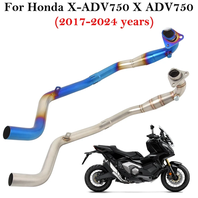 

Slip On Motorcycle Exhaust Mid Link Pipe Header Connect Pipe For Honda X-ADV750 XADV750 Matched Stock Original Muffler