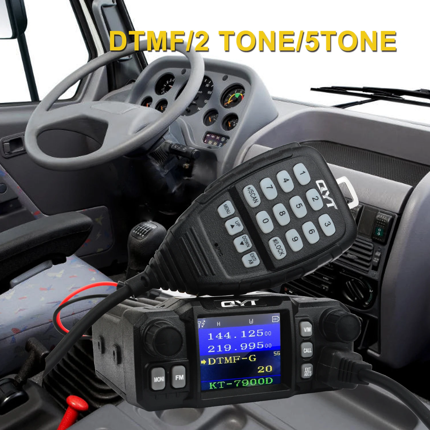 QYT لاسلكي تخاطب KT-7900D 144/220/350/430 ميجا هرتز رباعي الموجات رباعي الاستعداد 25 واط 200 قناة راديو FM صغير للهواة المحمول
