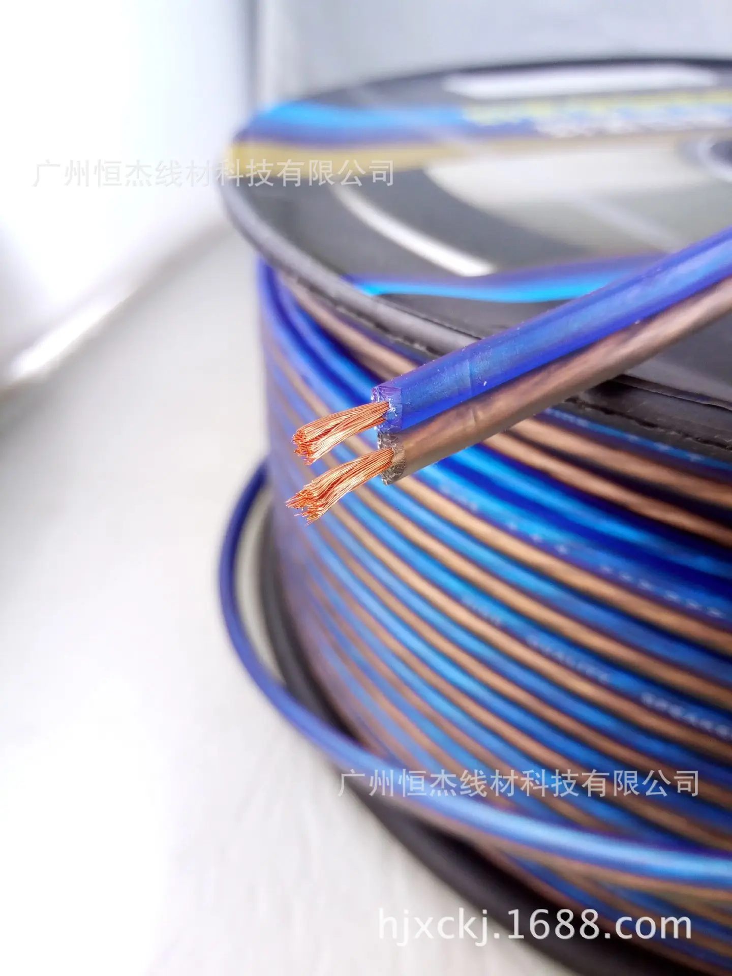 كابل مكبر صوت من النحاس النقي غير اللامع، كابل صوت، كابل مكبر صوت، كابل توصيل صوتي