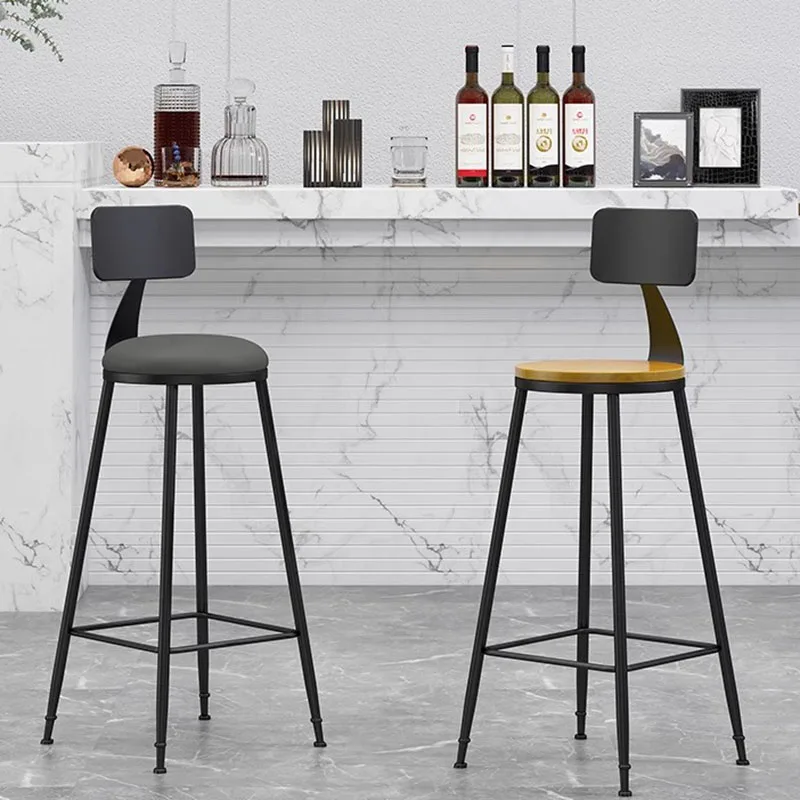 

Retro Nordic Bar Stools Luxury Reception Relaxing Brown Bedrooms Bar Stools Living Room Round Party Cadeira Alta Home Furniture