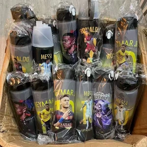 Football Star Straw Water Cup, Messi, Ronaldo, Kylian, Mbappé, Neymar, Portable Outdoor Sports, Flip Cover, Beber garrafa, Novo, 700ml 10 principais vendas garrafa vidro 700ml - №2