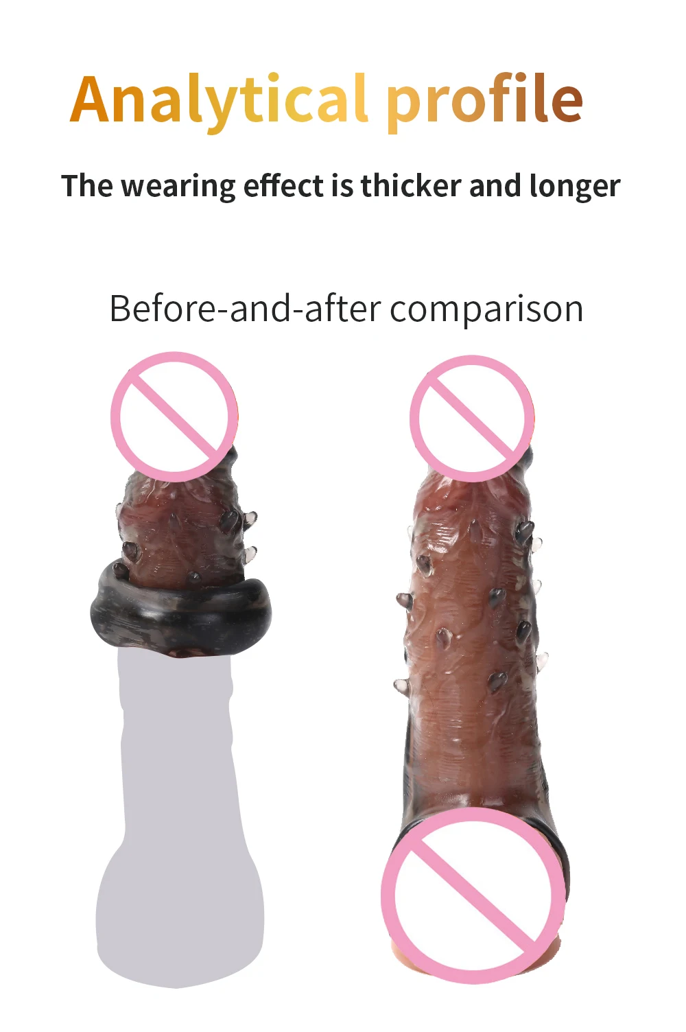 Penis Sleeve for Adult Sex Toy G Point Stimulate Reusable Condom for Men Penis Enlargement Dick Sleeve With Spike Intimate Goods