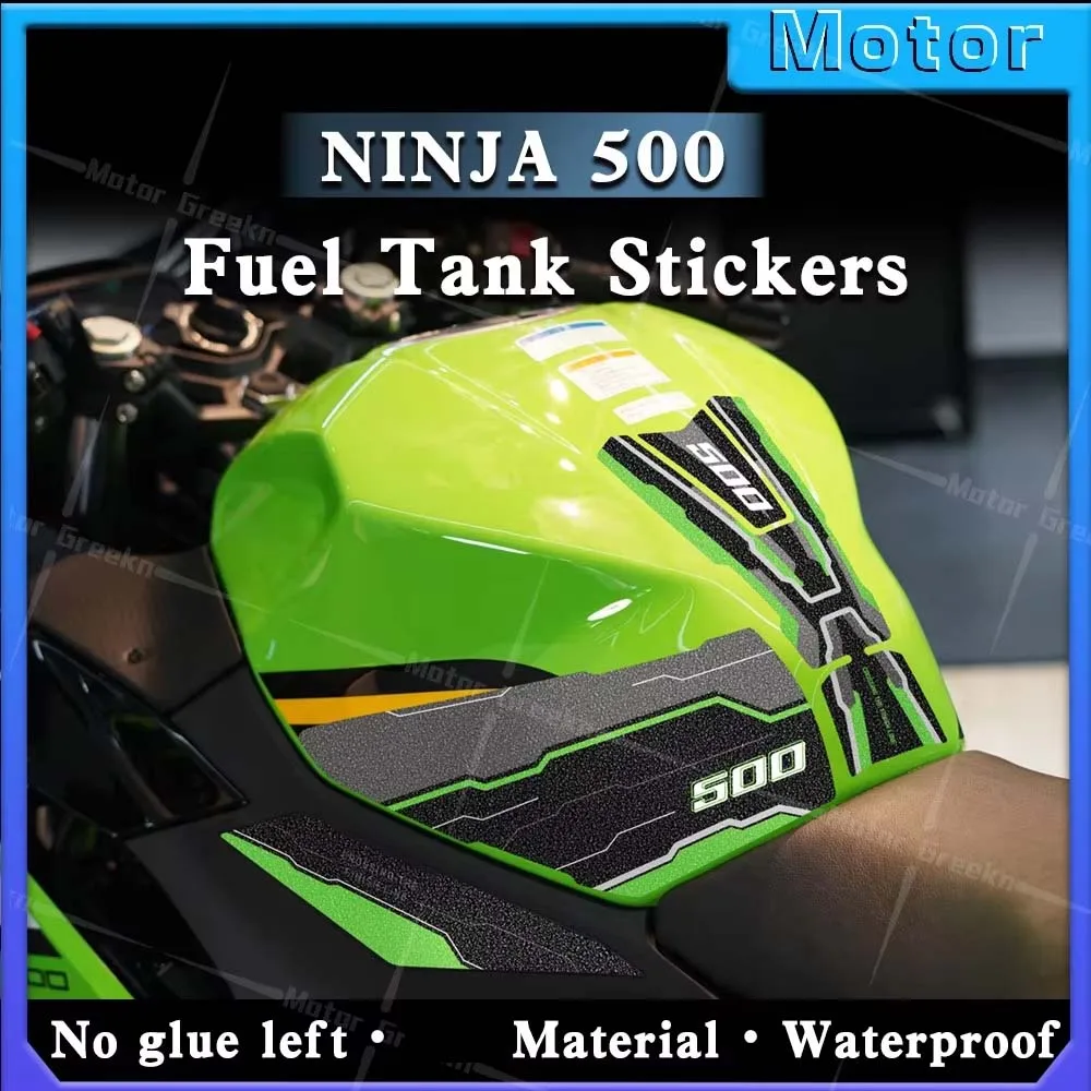 

Motorcycle Accessories Frosted Fuel Tank Protector Sticker Wear Resistant Waterproof Decal For ninja 500 NINJA 500 SE Ninja 500