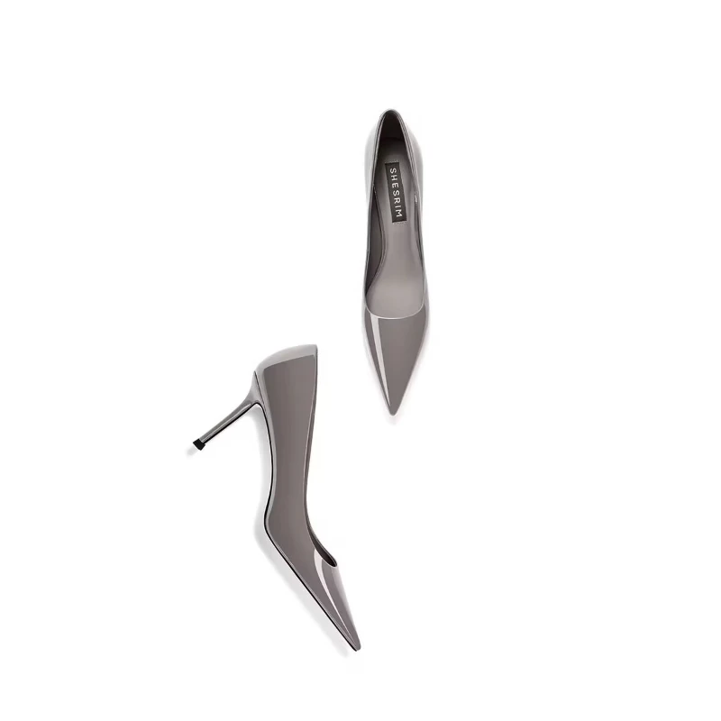 

Women Stiletto Heels French Pointed Toe Low Cut Dress Shoes Spring Autumn Versatile Professional Formal Office Lady Pumps