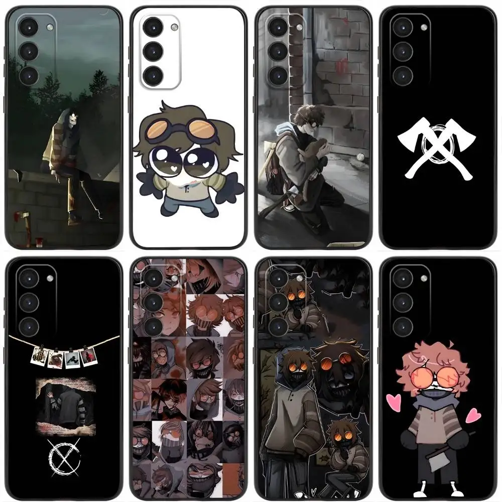 C-Creepypasta Ticci Toby Phone Case For Samsung Galaxy A20,21s,22,31,32,52,53,72,73,80,91 Soft Liquid Silicone Black Cover