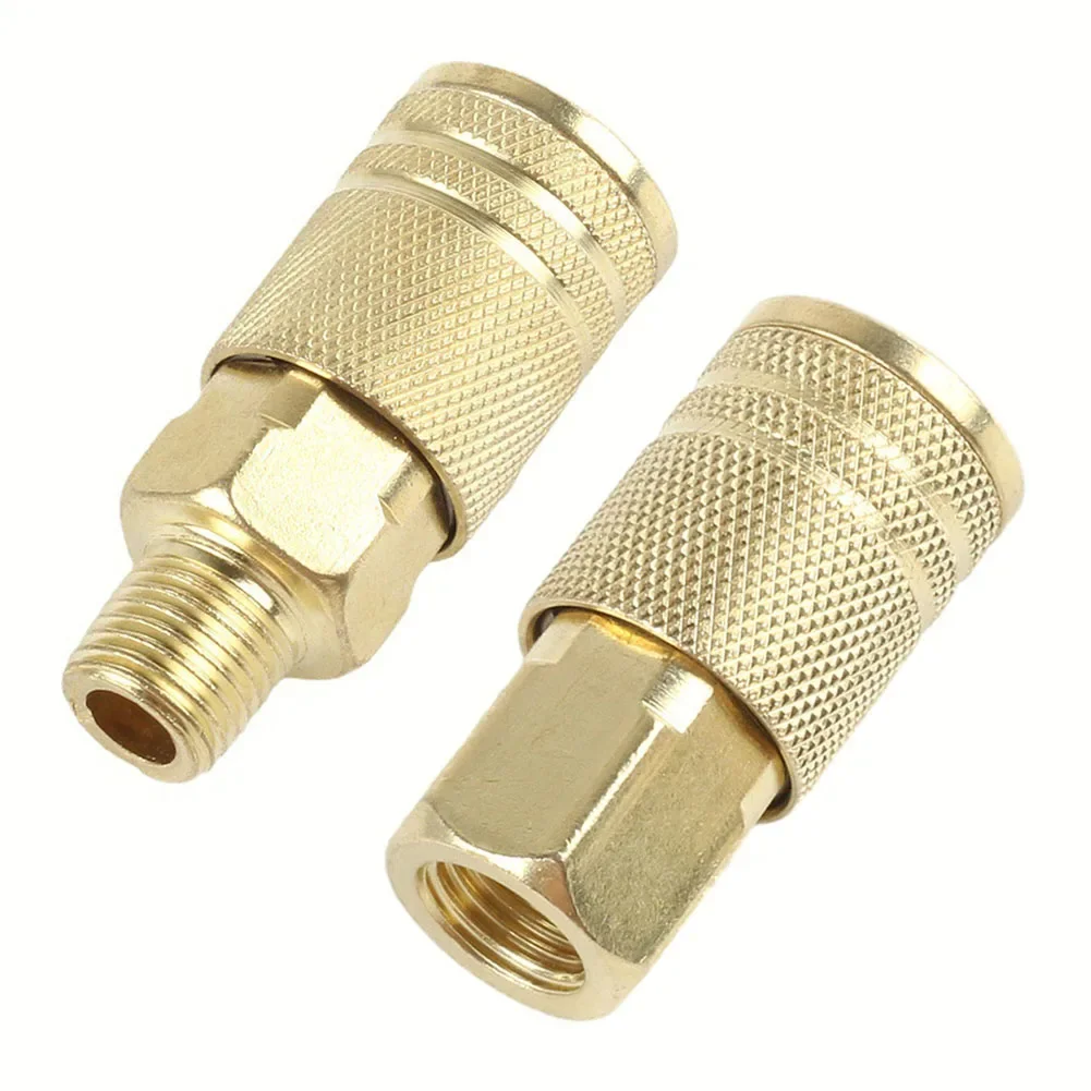 

1/4NPT Male Thread Pneumatic Adapter Fitting US Standard Quick Connector For Air Compressor Power Tool Accessories