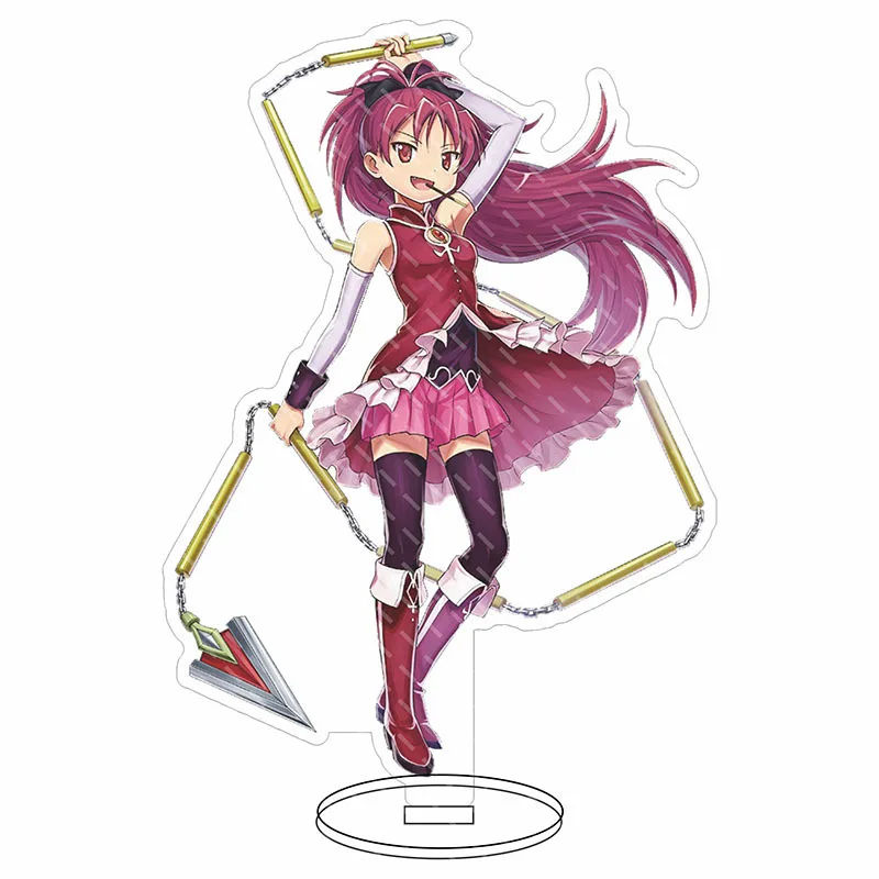 15cm Anime Puella Magi Madoka Magica Acrylic Stand Figure Keychain Kaname Madoka Akemi Homura Stand Model Plate Holder Fans Gift