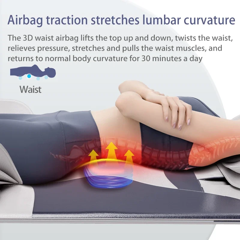 Massage Mattress With Airbag Electric Multi-Functional Neck Full Body Heated  Vibration Massage Cushion With Remote Controller