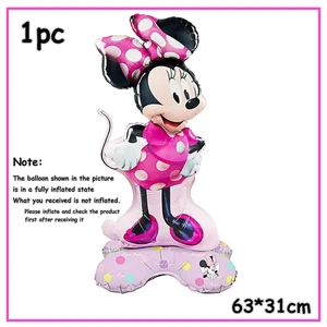 Disney Minnie Mouse Doğum Günü Dekoru, Pembe Kağıt Bardaklar, Tabaklar, Peçeteler, Masa Örtüsü, Çatal Bıçak Takımı, bardaklar, sıcak hava Balonu, Bebek Duşu, Çocuk 12-En çok satılan yemekler partisi - №5