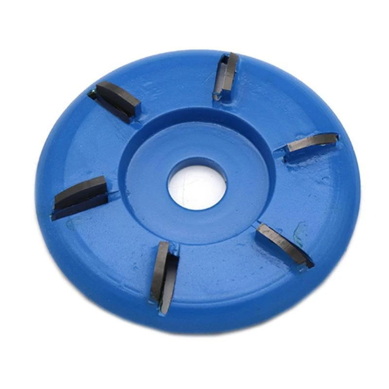 

3/6/8 Teeth Wood Arc Carving Polishing Disc Safe Milling Cutter Wear Resistant for Woodworking Wood Root Carving Blue