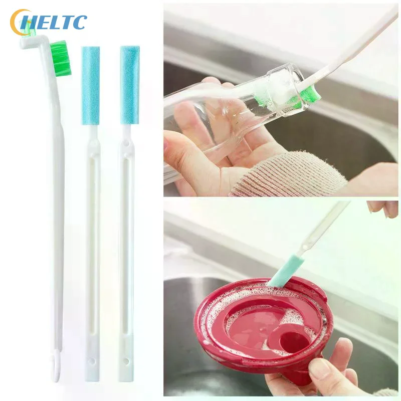 3/8pcs Bottle Gap Cleaning Brush Set Multi Functional Tiny Crevice Cleaner Brushes For Water Cup Lid Baby Bottle Nipple