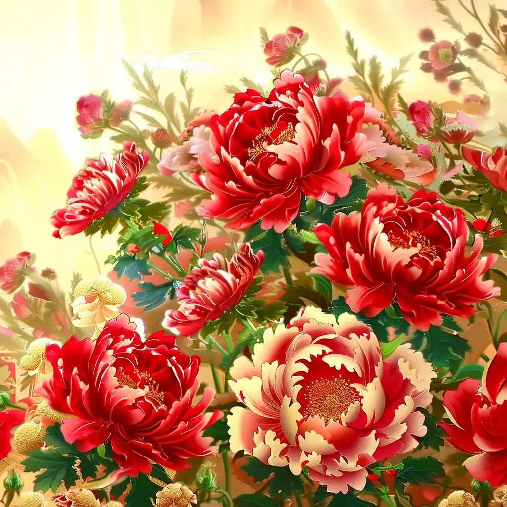 

Customized peony flowers, luxury flowers, and cross stitch finished products, expected to be shipped within 2-5 months