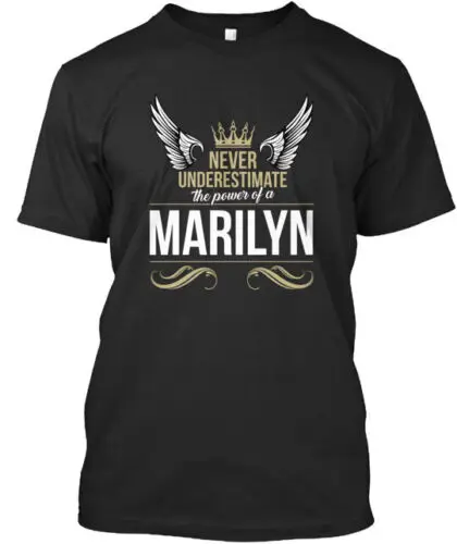 Marilyn Never Underestimate Heather T-Shirt Made in the USA Size S to 5XL