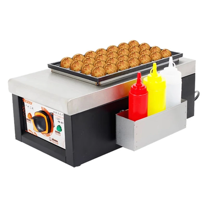 40MM*28PCS Commercial Japanese Octopus Ball Takoyaki Grill Machin Gas / Electric 4CM Takoyaki Maker