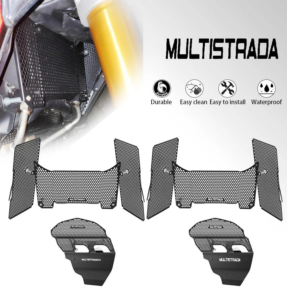 

2025 2026 Motorcycle For Ducati Multistrada V4 S Sport Rally 2024 Accessories Radiator Grille Guard Protector Cover Protection