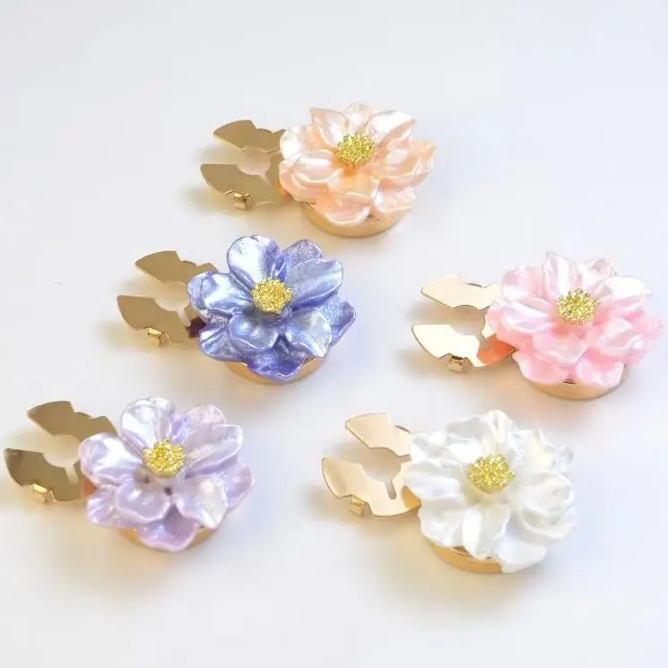 Cute Pearl Sleeve Button Clip Women Luxury Cuff Links Pearl Rhinestone Cufflinks Button Covers Fashion Clothing Decoration