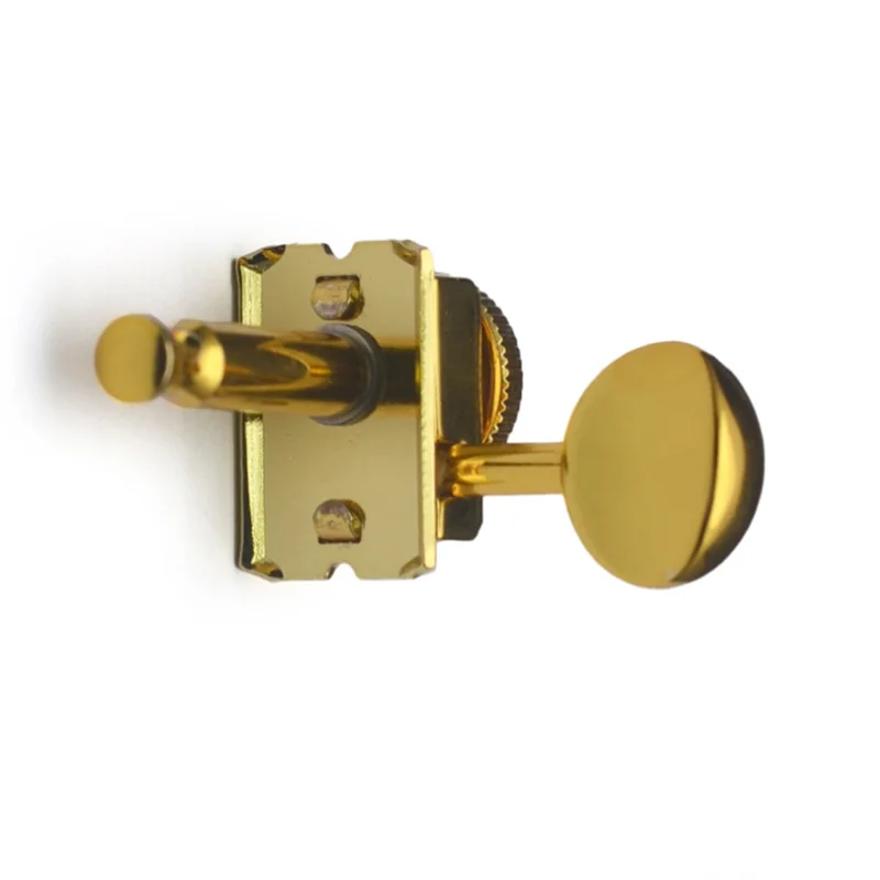 

AA75-Guitar Locking Tuners 6 Inline Lock String Tuners 1:15 Vintage Machine Heads For ST TL Style Electric Guitar Folk Gold