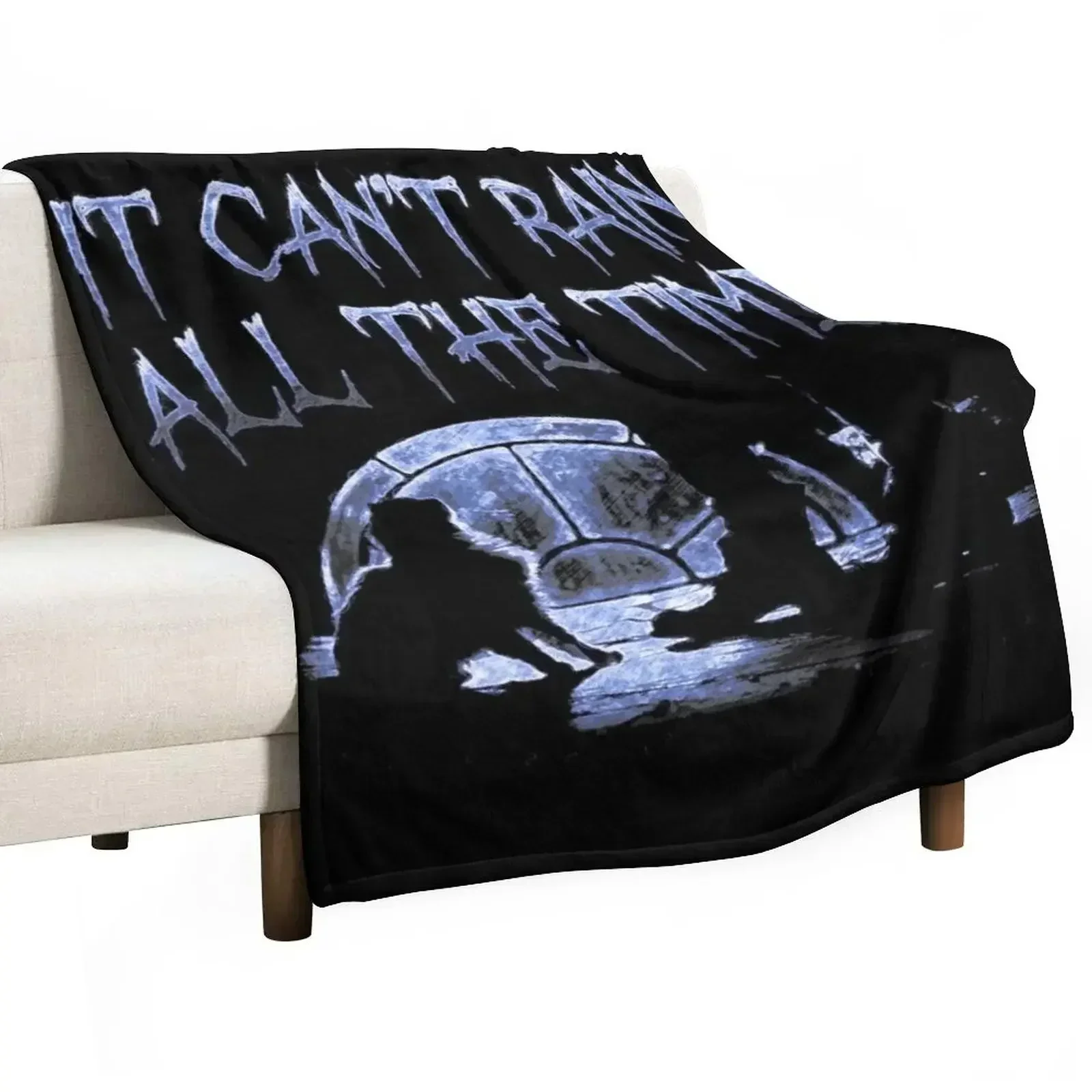 Can't Rain All The Time Deeper Blue Throw Blanket Stuffeds Vintage Blankets For Baby Blankets