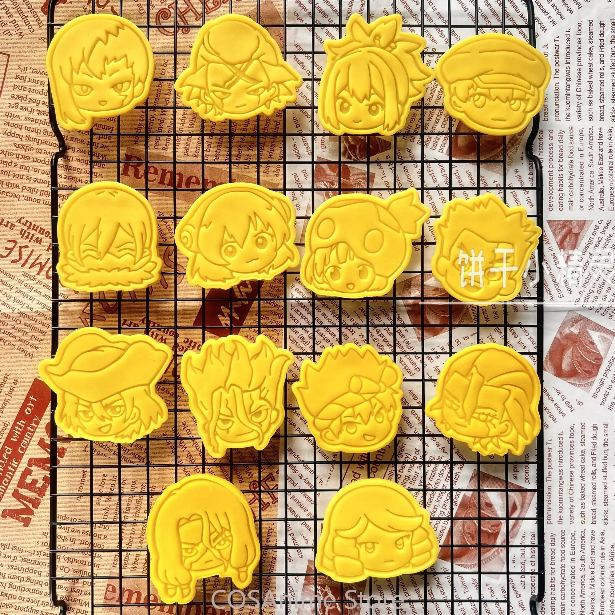 Dr.STONE Senku Ishigami Cookie Cutter Cookie Press Anime Cosplay Clay Baking Tools Halloween Mascot Fans Gift