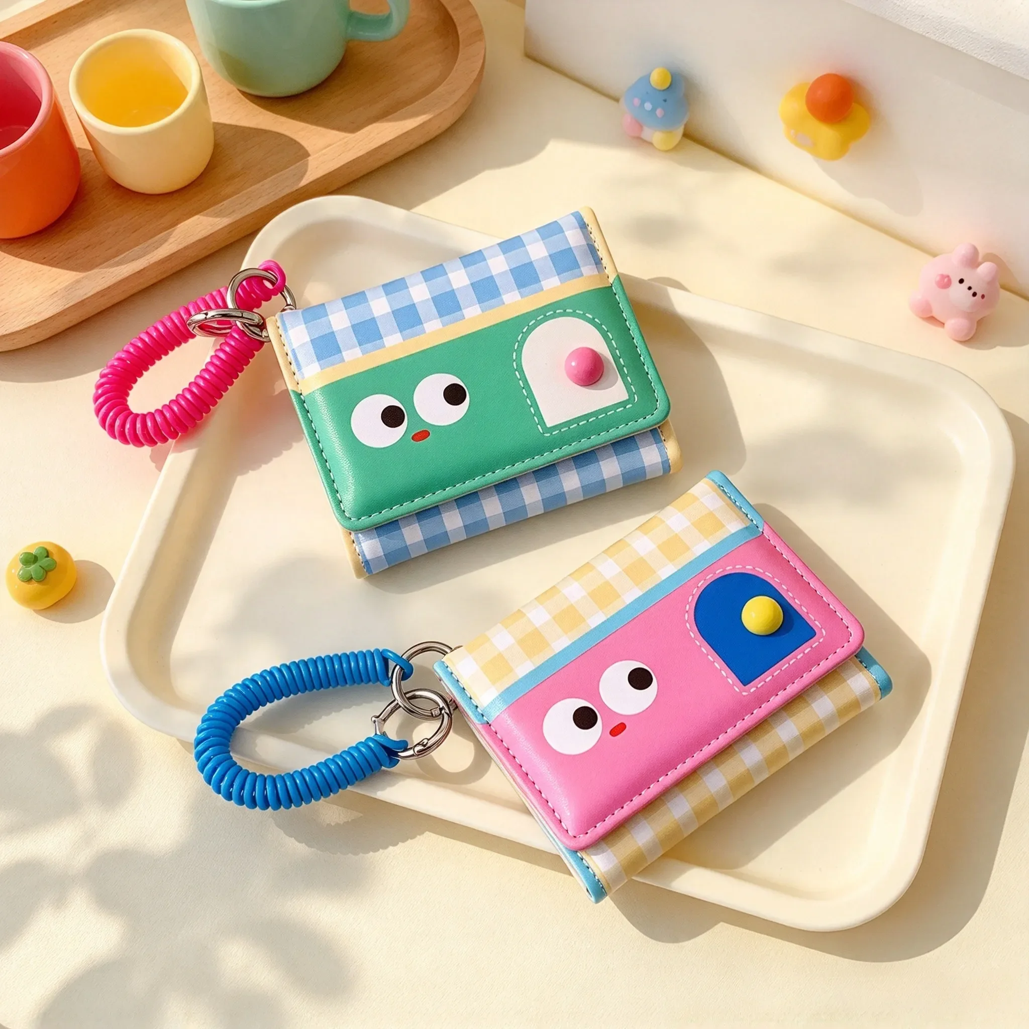 Ladies' fashionable coin purse, portable travel storage bag, multifunctional and multi card slot card bag