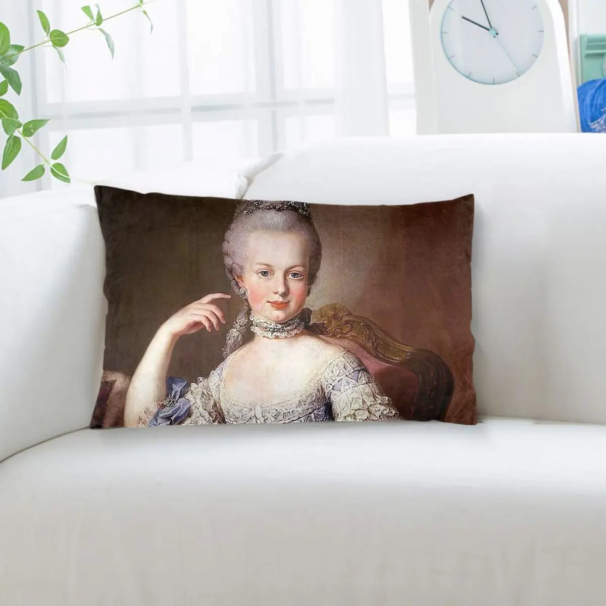 Portrait Of Marie Antoinette Martin Va Rectangle Pillowcase Cushion Cover Decorative Bedroom Bed Home Comfort Throw Pillow