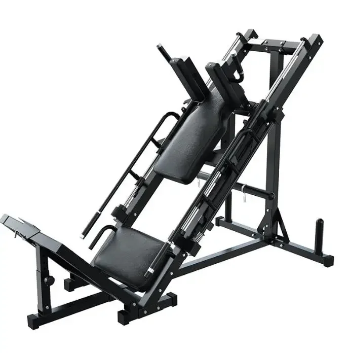 Commercial Gym Equipment for Squat, Leg Press Machine, Inverted Double Function, Revers Pedal, Strength Trainer, 45 Degree