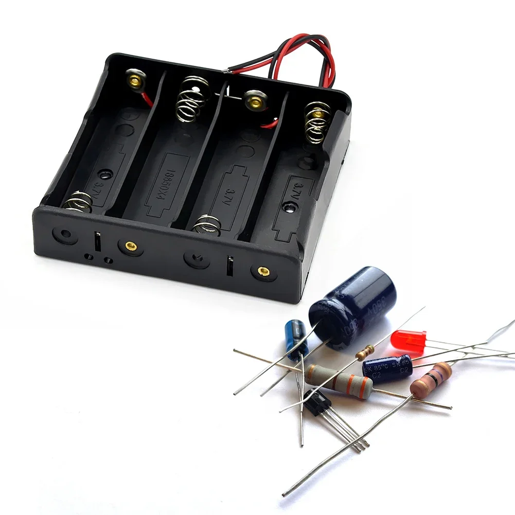 2PCS 18650 Battery Box DIY Plastic Storage Case Good quality 1 2 3 4 Slot Container Hard Case Wire Lead for 18650 3.7V Battery