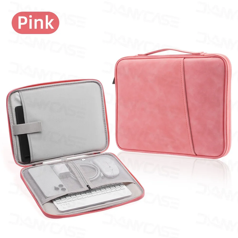 Estojo de transporte para tablet pc de nylon à prova d'água de 11-13 polegadas, bolsa interna de viagem protetora acolchoada para ipad samsung tablet pc case