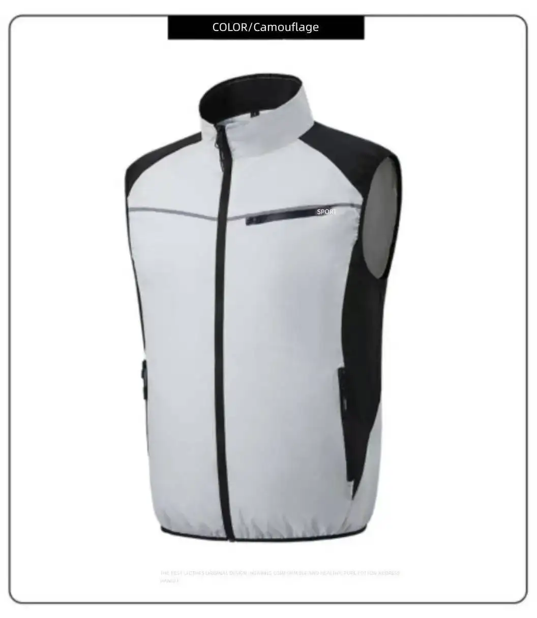 Summer Cooling Fan Vest, Air Conditioning Vest, Reflective Strip Work Vest