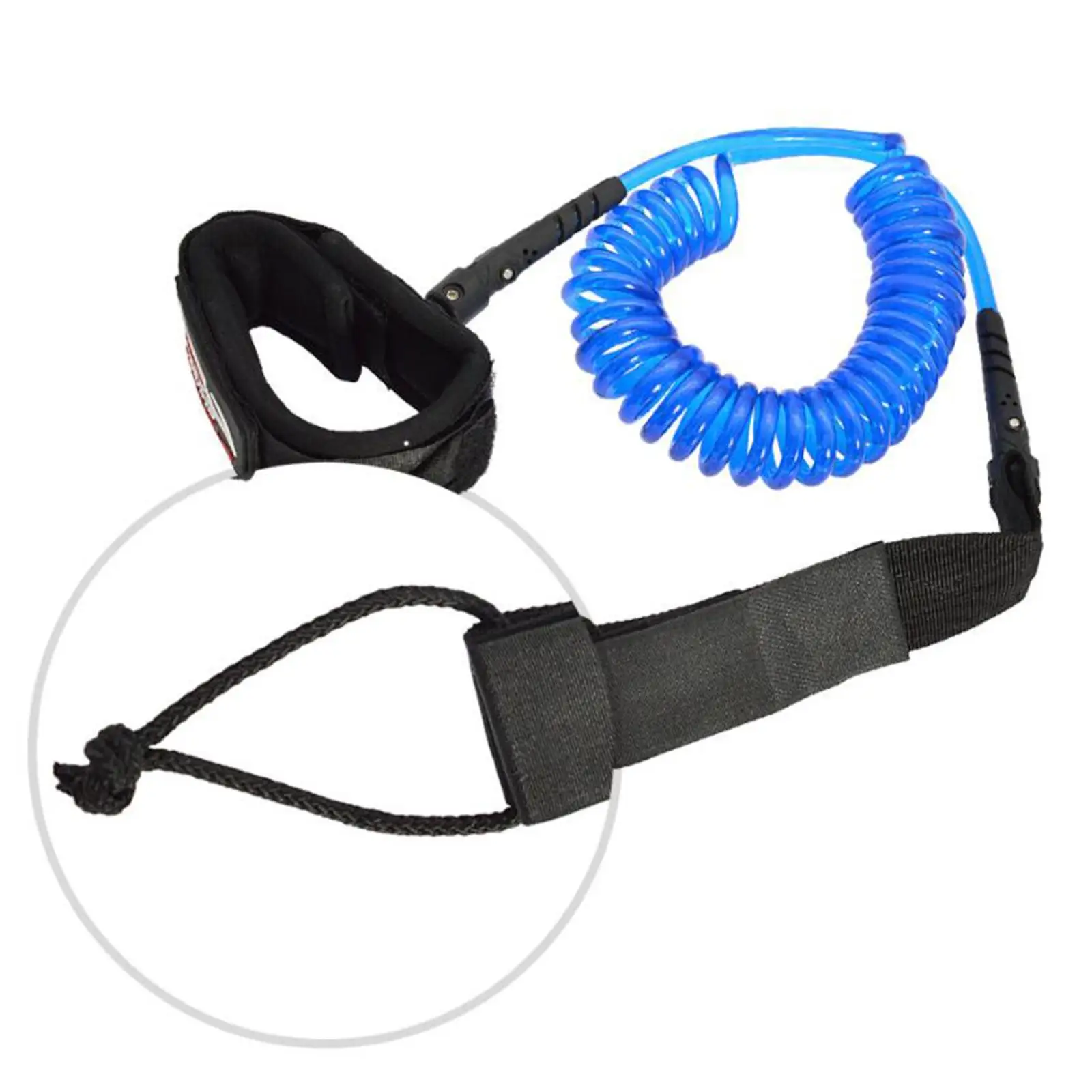 Surfboard Leash String Cord Premium Nylon 36cm Black Attachment Strap for Longboard Paddle Board