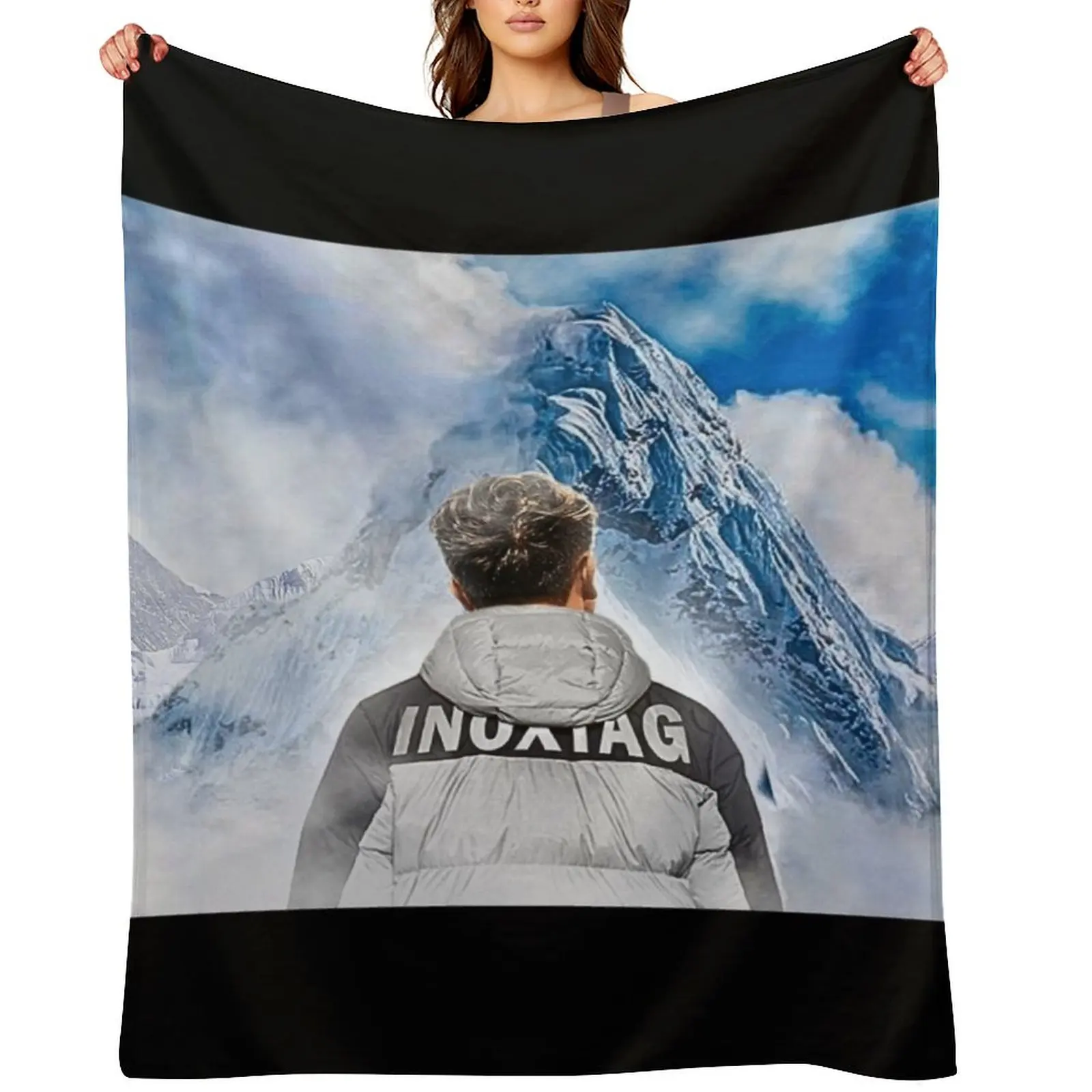 Inoxtag Everest - بطانية رمي إينوكس للأريكة رقيقة أنعم قيلولة بطانيات سميكة فاخرة #2