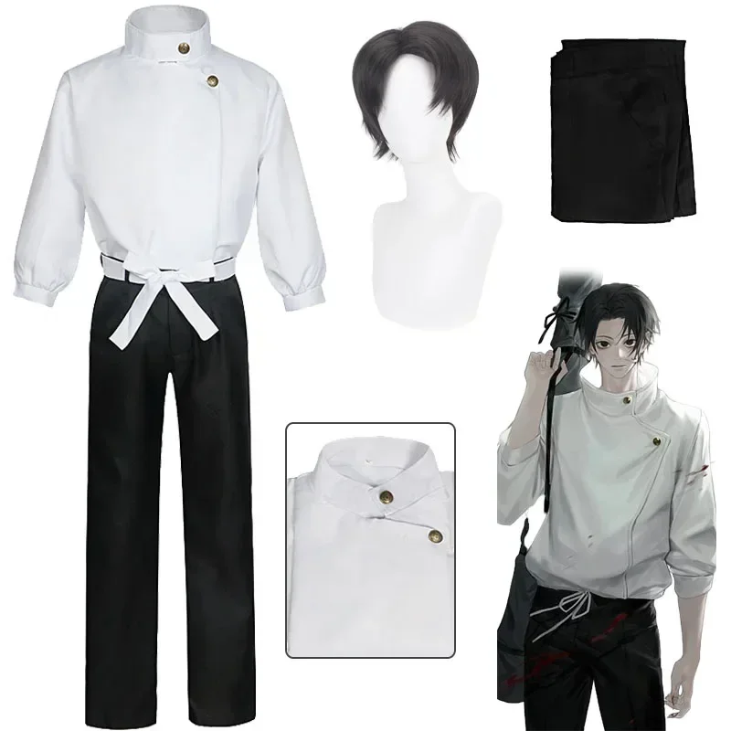 Anime Jujutsu Kaisen Okkotsu Yuuta Cosplay Kostüm Uniform Tops Hosen Perücke Erwachsenen Anzug Halloween Karneval Party Kostüm für Männer