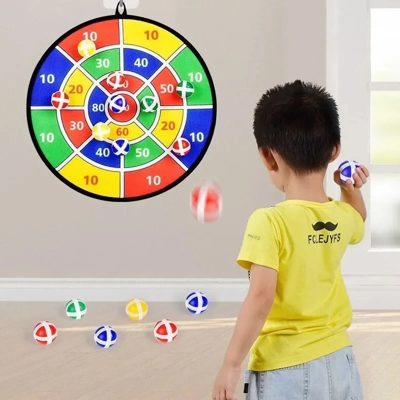 Dart Board 36CM, Kids Dart Board with Sticky Balls Boys Toys, Indoor/Sport Outdoor Fun Party Family Activities Play Game Toys