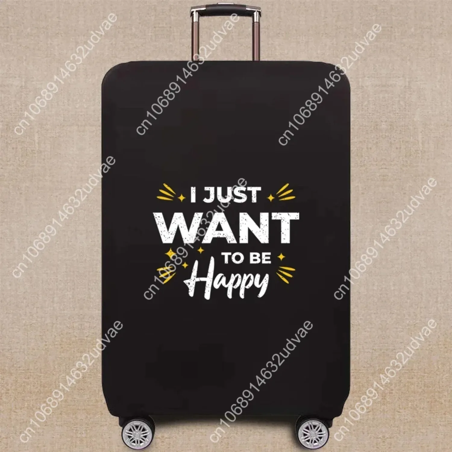 Phrase Pattern Series Live The Life Travel Accessories Luggage Case Suitcase Dust Protective Cover Trolley Case Elastic Cover